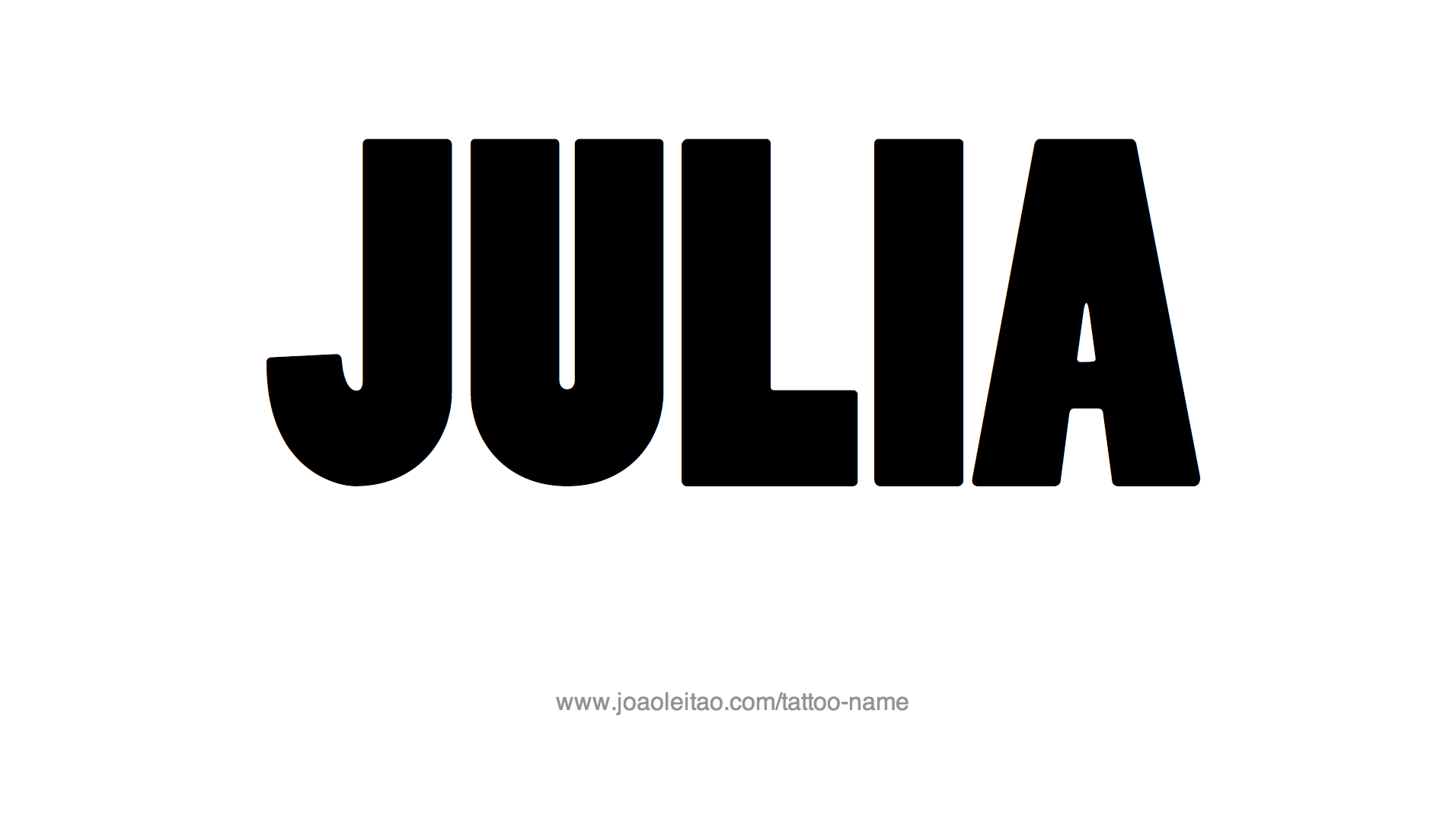 Julia Name Tattoo Designs